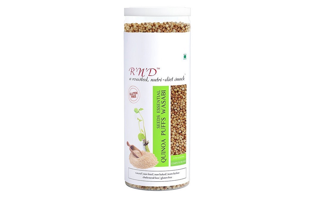 R'N'D Quinoa Puffs Wasabi Seeds    Jar  60 grams
